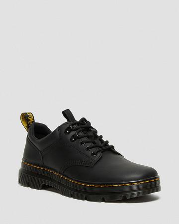 Zapatos Casuales Dr Martens Reeder Wyoming Cuero Hombre Negros | MX 327BEX